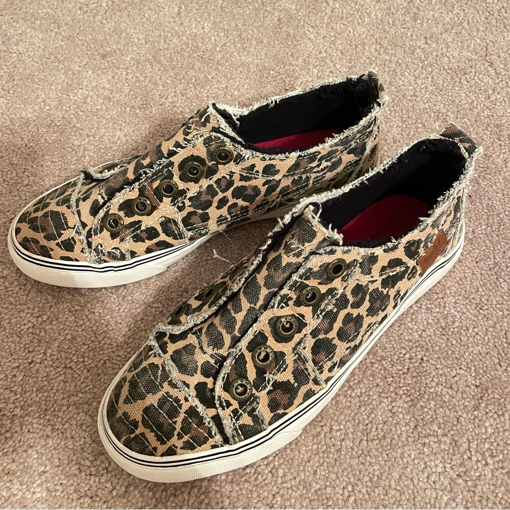 Blowfish leopard print sneakers